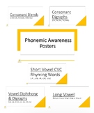 Phonics Phonological Awareness Posters and Smash Mats Bundle