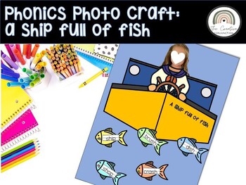 Preview of Phonics Photo Craft: Digraph sh- A Ship Full of Fish