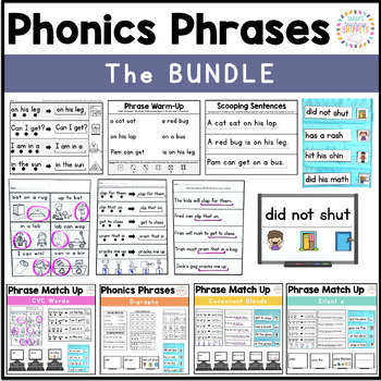 Preview of Decodable Phonics Phrases: The Bundle
