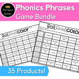 Phonics Phrases Game and Literacy Center Growing Bundle SOR