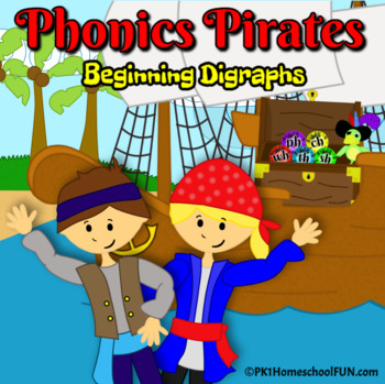 Preview of Phonics Pirates Beginning Digraphs wh, th, sh, ph, & ch