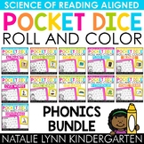 Phonics Pocket Dice Literacy Centers Science of Reading Centers