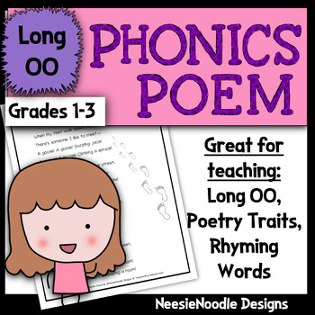 Preview of Phonics Poem for the Long OO Sound with Discussion Questions; Practice Worksheet