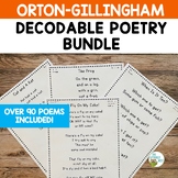 Phonics Poems Decodable Poetry for Orton Gillingham Activities