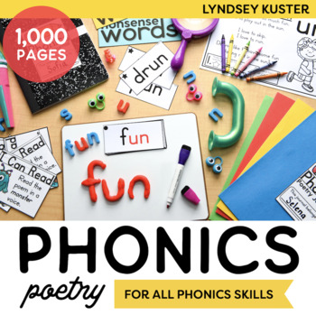 Preview of Phonics Poems for Kindergarten, 1st, & 2nd Grade