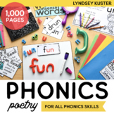 Phonics Poems for Kindergarten, 1st, & 2nd Grade