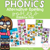 Phonics Posters Alternative Spelling - Primary Print RAINBOW POP