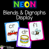 Phonics Posters | Blends and Digraphs | Bright Classroom Decor