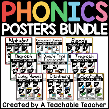 Preview of Phonics Posters Bundle