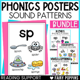 Phonics Posters Cards BUNDLE - Blends, Digraphs, Vowels, D