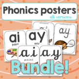 Phonics Posters Classroom Decor Bundle