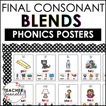 Preview of Final Consonant Blends Poster Set