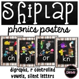 Phonics Posters Shiplap Classroom Decor