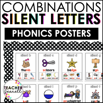 Silent Letters Posters by Teacher Jeanell | Teachers Pay Teachers