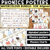Phonics Posters Watercolour Bundle