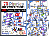 Phonics Posters and Sorting Cards Literacy Centers