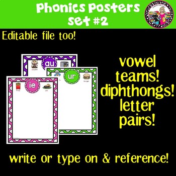 Preview of Phonics Posters Set 2