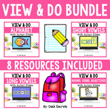 Phonics PowerPoints with Actions and Worksheets Bundle