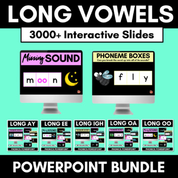 Preview of Long Vowel PowerPoint Lessons BUNDLE - Vowel Teams