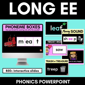 Preview of Long Vowel E PowerPoint Lesson Slides - Long Vowel Team PowerPoints