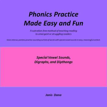 Preview of Phonics Practice:  Special Vowels, Digraphs, and Dipthongs
