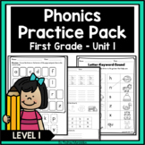 Phonics Practice Pack First Grade Unit 1 Letter Formation 