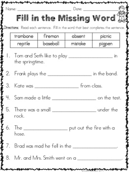 phonics practice pack first grade unit 12 multisyllabic words tpt