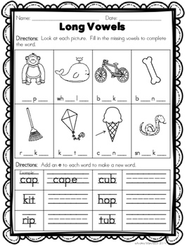 Phonics Practice Pack First Grade Unit 14 End of Year Review | TpT