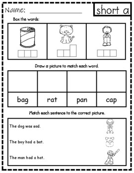 Phonics Practice Pages by Laugh Love Teach | TPT