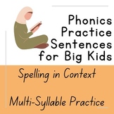 Phonics Practice Sentence Dictation for Big Kids - Spellin