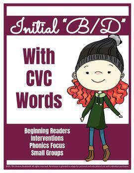 Preview of Phonics Practice With Initial "B/D" With CVC Words