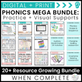 Systematic Phonics Practice and Visual Supports Growing Bundle