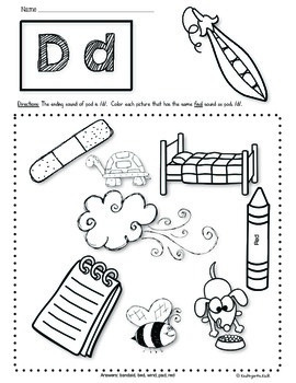 Phonics Prep: Ending Sounds Worksheets by Kindergarten Kiosk | TpT