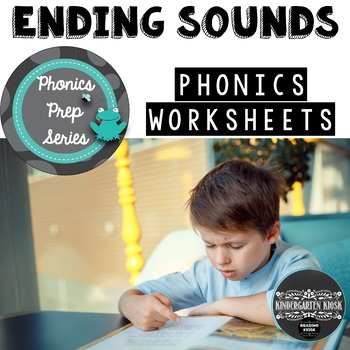 Preview of Ending Sounds Worksheets Phonics Intervention