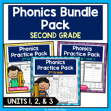 Second Grade Phonics Units 1-3 Bundle