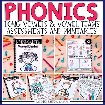 Preview of Phonics Printables - Long Vowels and Vowel Team Assessments and Printables