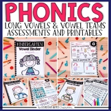 Phonics Printables - Long Vowels and Vowel Team Assessment