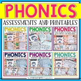 Phonics Printables and Assessments - ABC's, Short Vowels, 