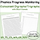 Phonics Progress Monitoring - DIGRAPHS / TRIGRAPHS