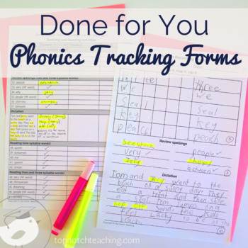Preview of Phonics Progress Monitoring Tracking Sheets | Alternative Spelling Patterns