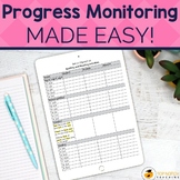 Phonics Progress Monitoring Tracking Sheets for CVC Words,