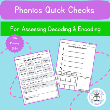 Preview of Phonics Quick Check Bundle