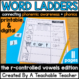 Phonics R-Controlled Vowels Word Ladders and Word Chains