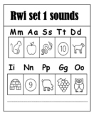 Phonics Read Write Inc Set 1 - Sounds and Words activity Sheets