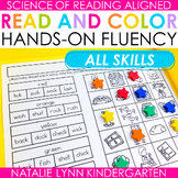 Phonics Read and Color Fluency Worksheets Science of Readi
