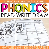 Phonics Read and Draw Science of Reading Aligned Worksheets