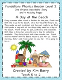 Phonics Reader Level 2 A Day at the Beach - Fundations-Bas