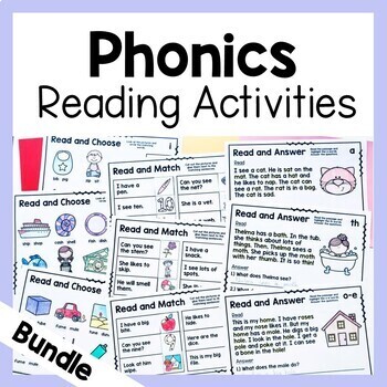 Preview of Phonics Reading Passages and Activities Bundle | Science Of Reading Decodables