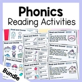 Phonics Reading Passages and Activities Bundle | Science O