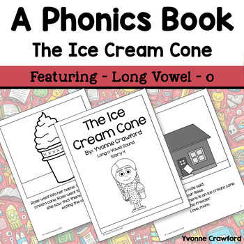 Preview of Phonics Reading Book #4 Long Vowels Book Decodable Reading Comprehension Fluency